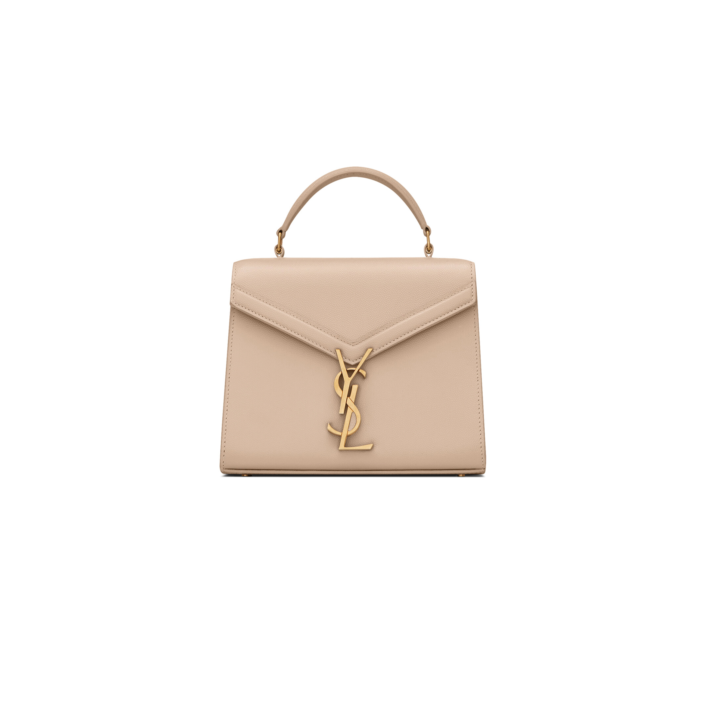YSL CASSANDRA MINI TOP HANDLE BAG IN GRAIN DE POUDRE EMBOSSED LEATHER 623930BOW0W2721 (20*16*7.5cm)